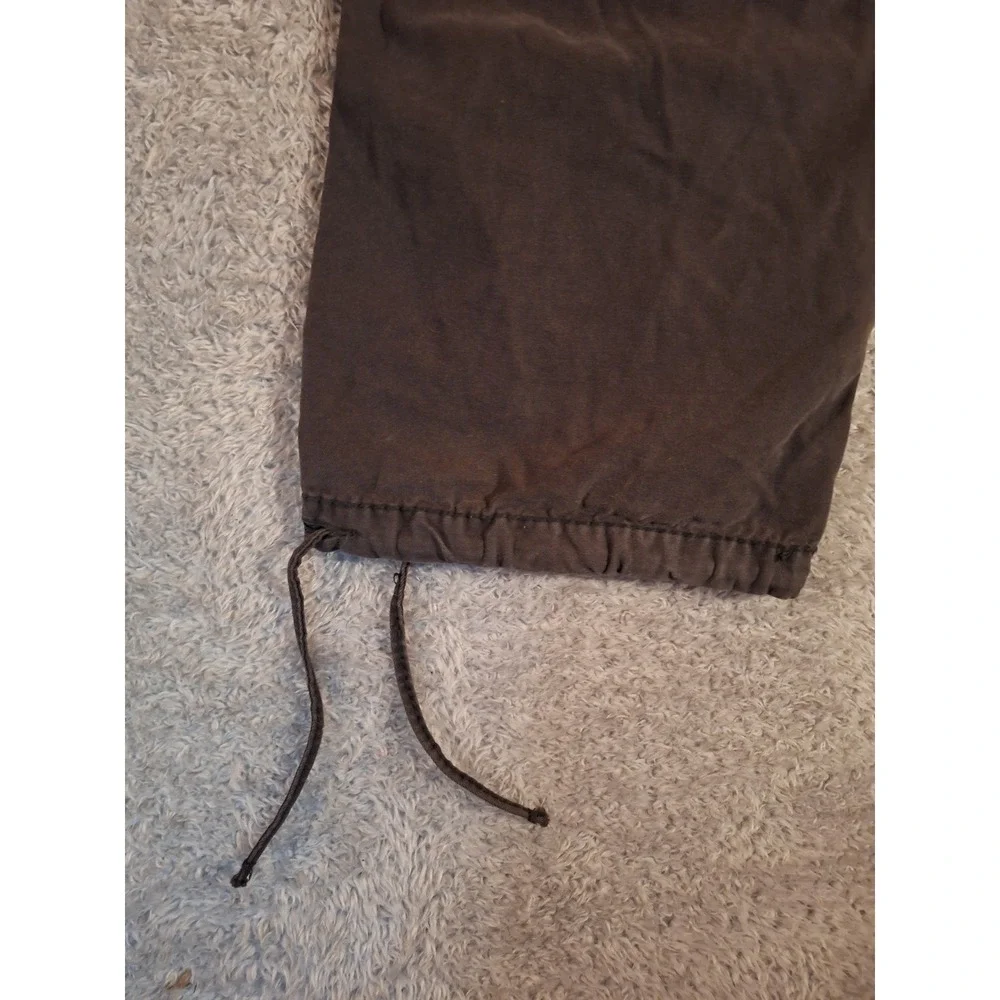 True Religion Anthony Mens Cargo Pants Size 30 Charcoal Grey Straight Drawstring